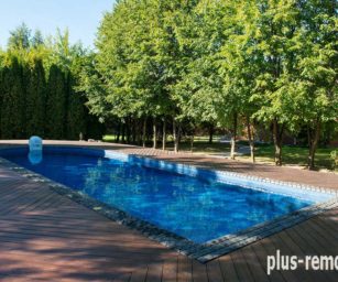 Строительство открытого бассейна:  поселок Подушкино